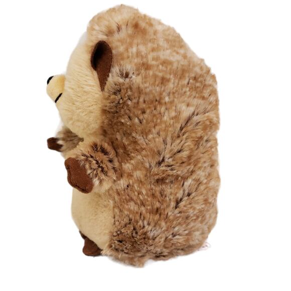 Ty Beanie Babies Ida the Brown and Tan Fuzzy Hedgehog Plush Stuffed Animal 7" - Picture 4 of 10